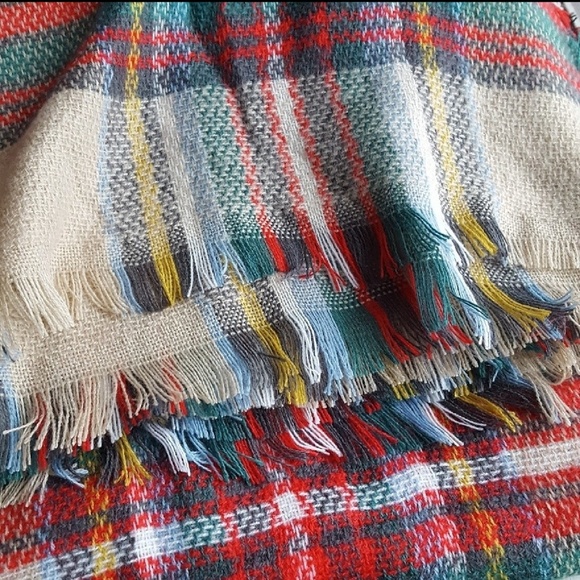 Plaid Blanket Scarf - Picture 4 of 4